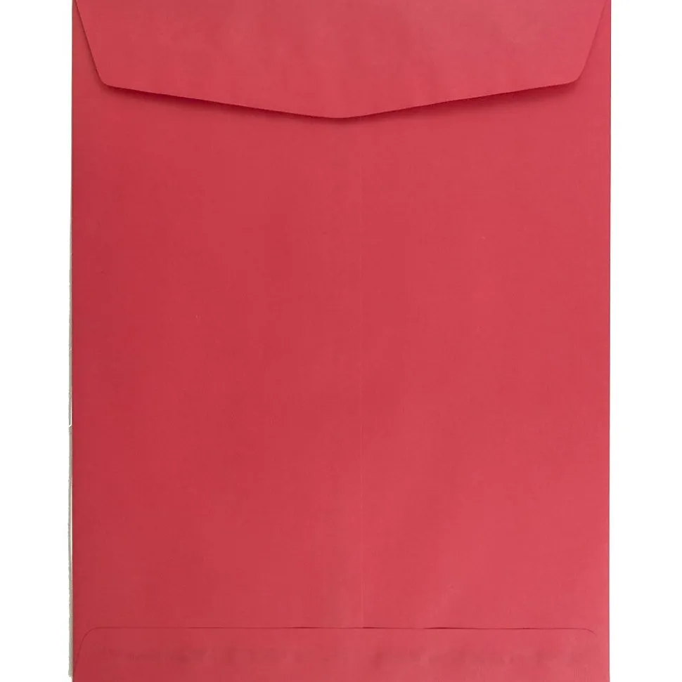 10 x 13 Open End Catalog Colored Envelopes, Red Recycled, 50/Pack (v0128192i) | JAM Paper Cheap