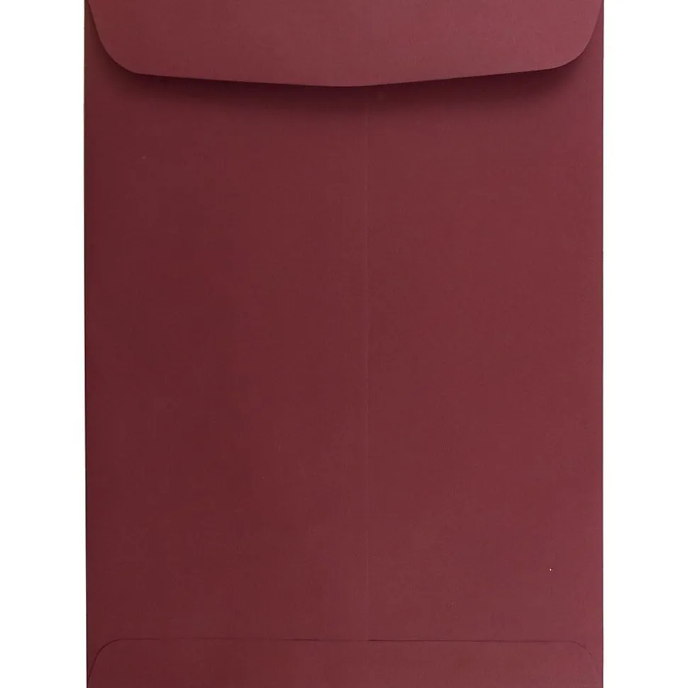 9 x 12 Open End Catalog Envelopes, Dark Red, 100/Pack (31287532) | JAM Paper Discount