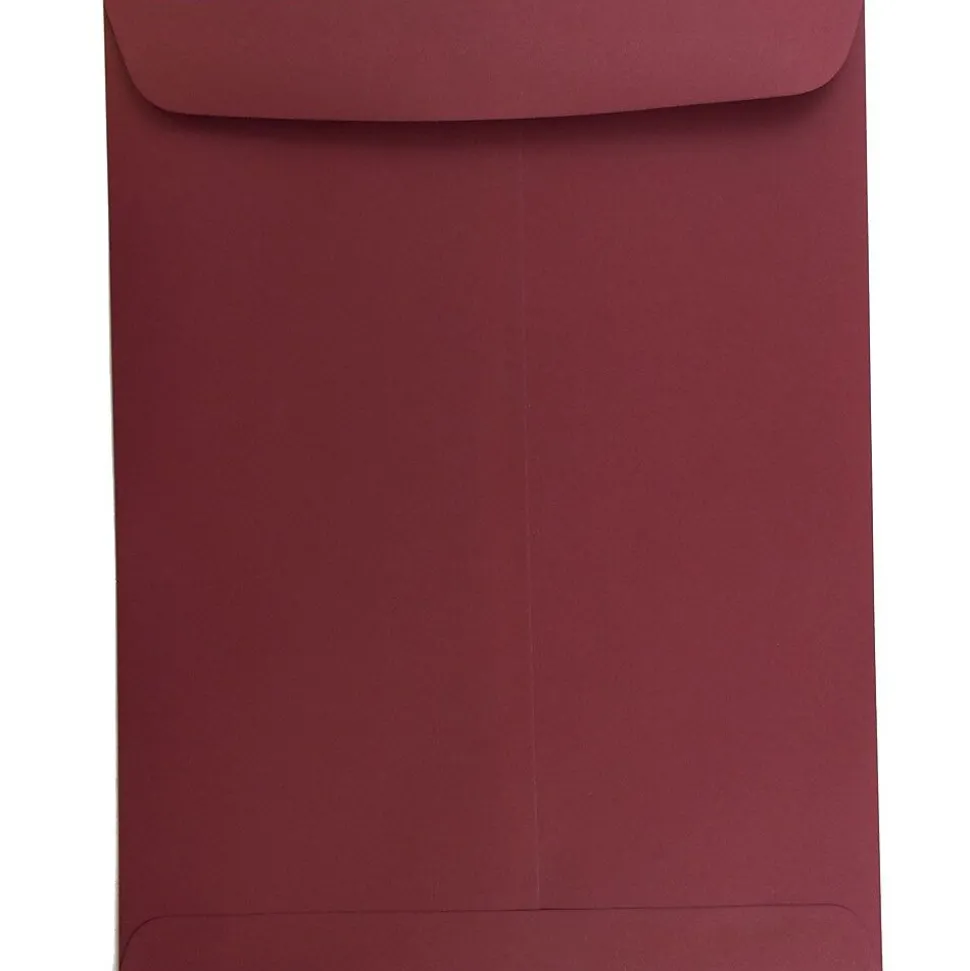 10 x 13 Open End Catalog Envelopes, Dark Red, 100/Pack (31287541) | JAM Paper Discount
