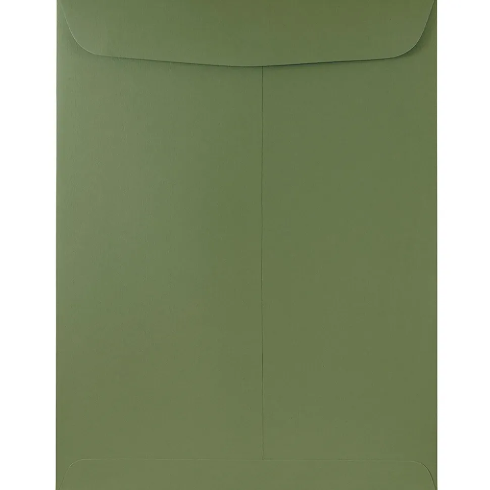 9 x 12 Open End Catalog Envelopes, Olive Green, 25/Pack (31287534) | JAM Paper Store