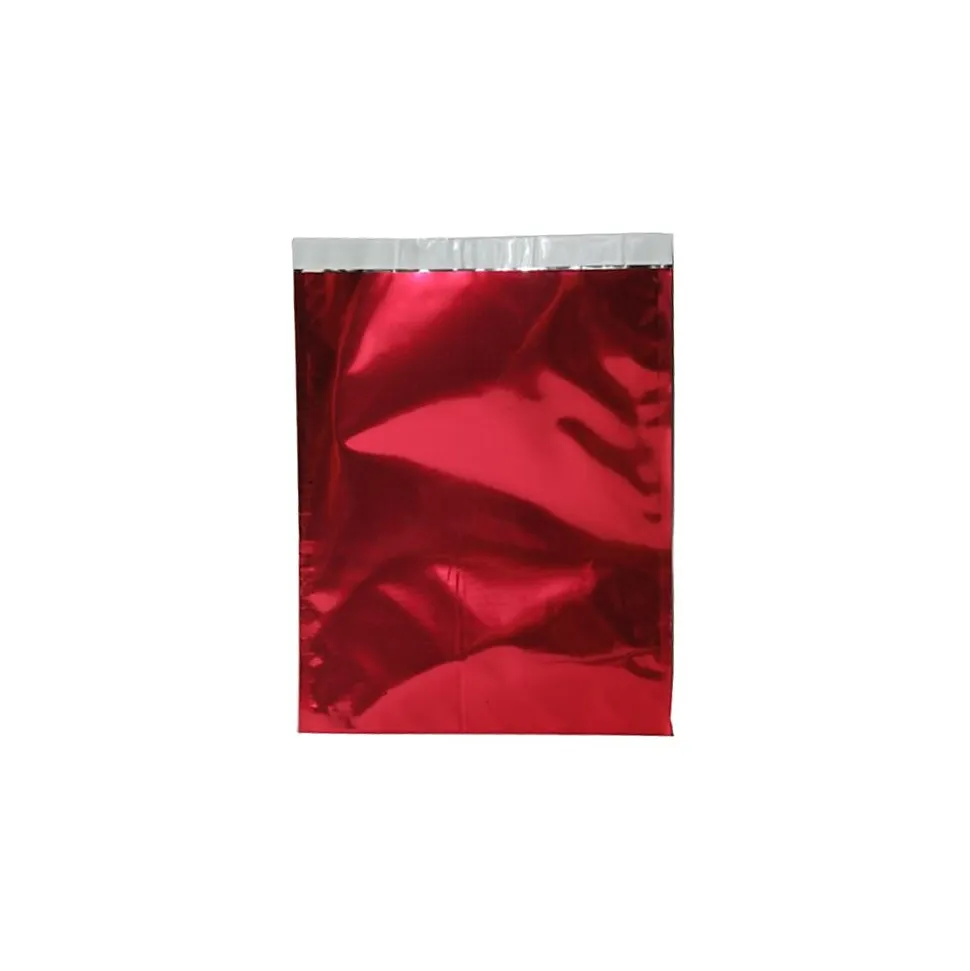 9 x 12 Open End Foil Envelopes with Self-Adhesive Closure, Red, 25/Pack (1323292) | JAM Paper Hot