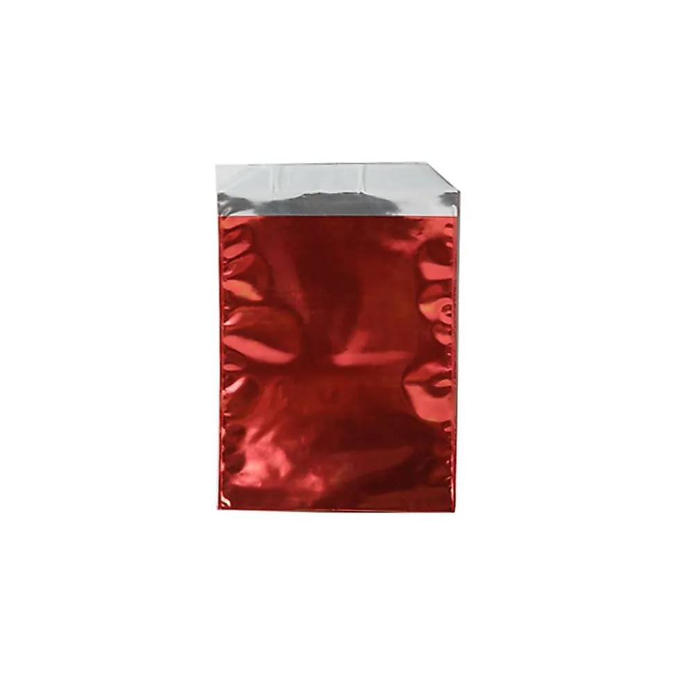 6.25 x 7.875 Open End Foil Envelopes with Self-Adhesive Closure, Red, 25/Pack (1323272) | JAM Paper Store