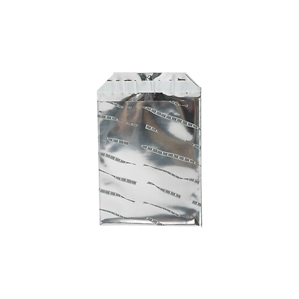 6.25 x 7.875 Open End Foil Envelopes with Self-Adhesive Closure, Silver Film Design, 25/Pack (1323281) | JAM Paper Discount