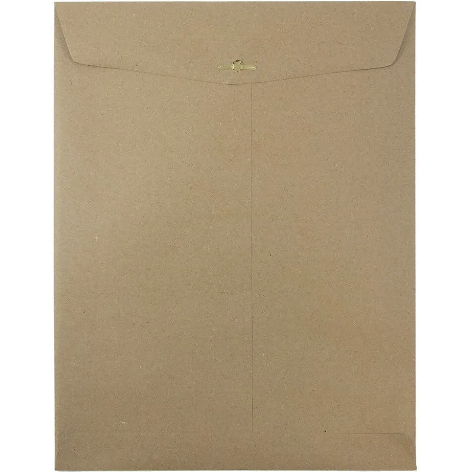 10 x 13 Open End Kraft Catalog Envelopes with Clasp Closure, Brown Kraft Paper Bag, 50/Pack (563120854i) | JAM Paper Cheap