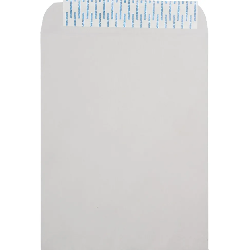 10 x 13 Open End Recycled Envelopes with Peel and Seal Closure, Light Grey, 50/pack (284317030B) | JAM Paper Best