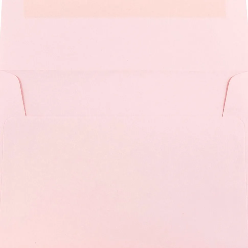 A7 Booklet Envelope 5 1/4" x 7 1/4", Baby Pink Pastel, 100/Pack (155627d) | JAM Paper Shop