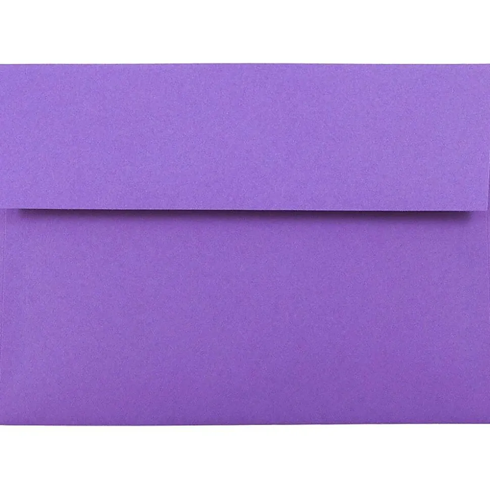 A7 Colored Invitation Envelopes, 5 1/4" x 7 1/4", Violet Purple Recycled, 50/Pack (80278I) | JAM Paper Best Sale
