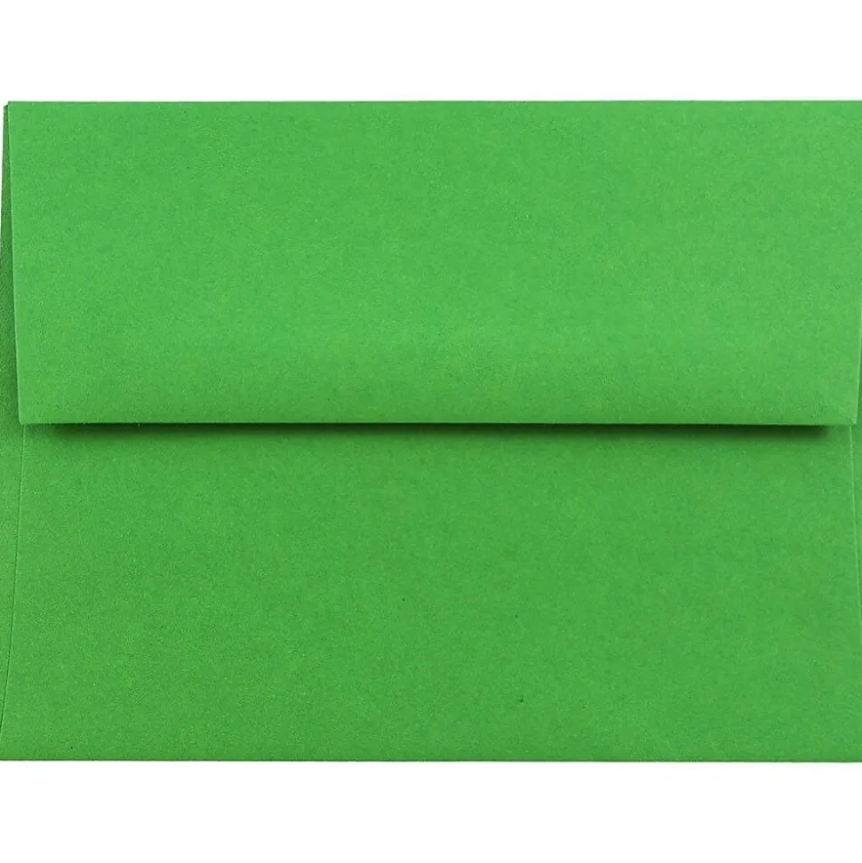 A2 Colored Invitation Envelopes, 4.375 x 5.75, Green Recycled, 25/Pack (15843) | JAM Paper Best