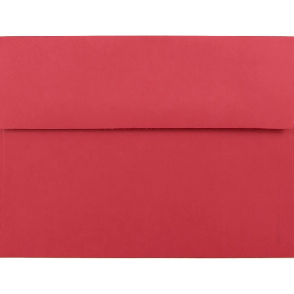 A7 Colored Invitation Envelopes, 5.25 x 7.25, Red Recycled, 50/Pack (15945I) | JAM Paper Flash Sale