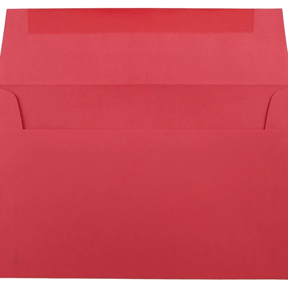 A9 Colored Invitation Envelopes, 5.75 x 8.75, Red Recycled, 50/Pack (14257I) | JAM Paper Shop