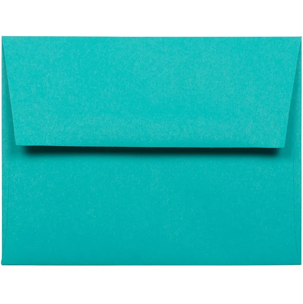 A2 Colored Invitation Envelopes, 4.375 x 5.75, Sea Blue Recycled, 50/Pack (70207I) | JAM Paper Best Sale
