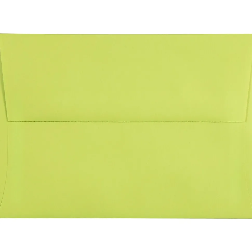 A7 Colored Invitation Envelopes, 5.25 x 7.25, Ultra Lime Green, 50/Pack (96151I) | JAM Paper Cheap