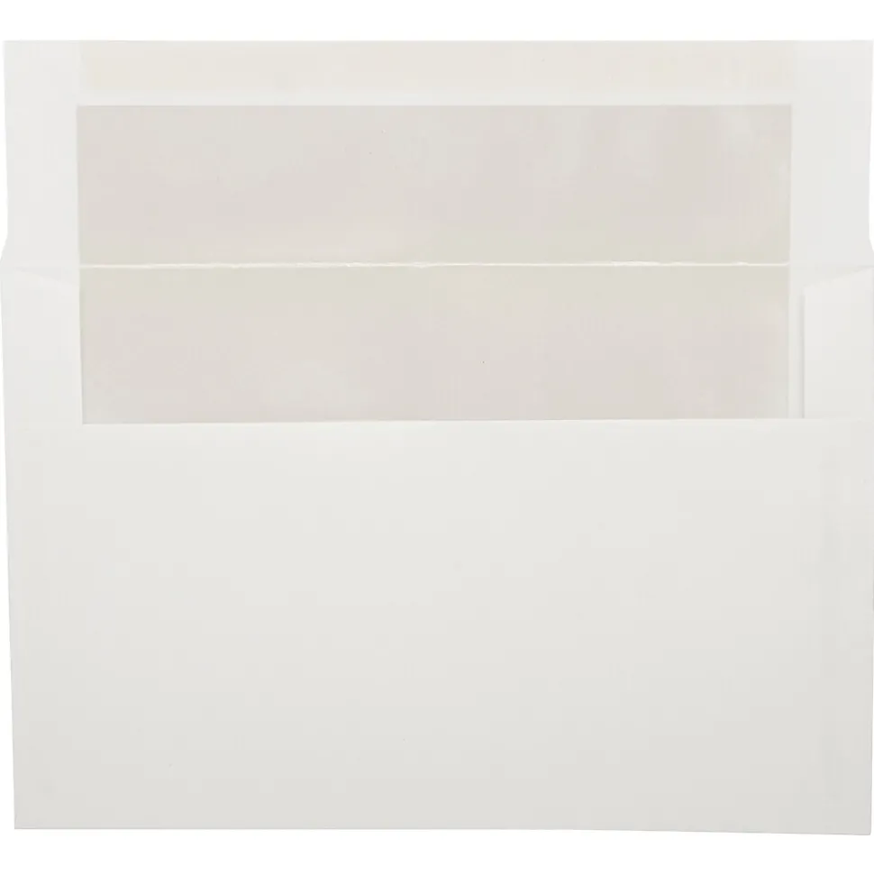 A9 Foil Lined Invitation Envelopes, 5.75 x 8.75, White with Ivory Foil, 50/Pack (532412546I) | JAM Paper Best Sale
