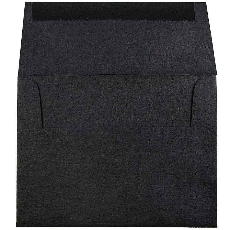 A2 Invitation Envelopes, 4.375 x 5.75, Black Linen, 50/Pack (64345I) | JAM Paper Cheap