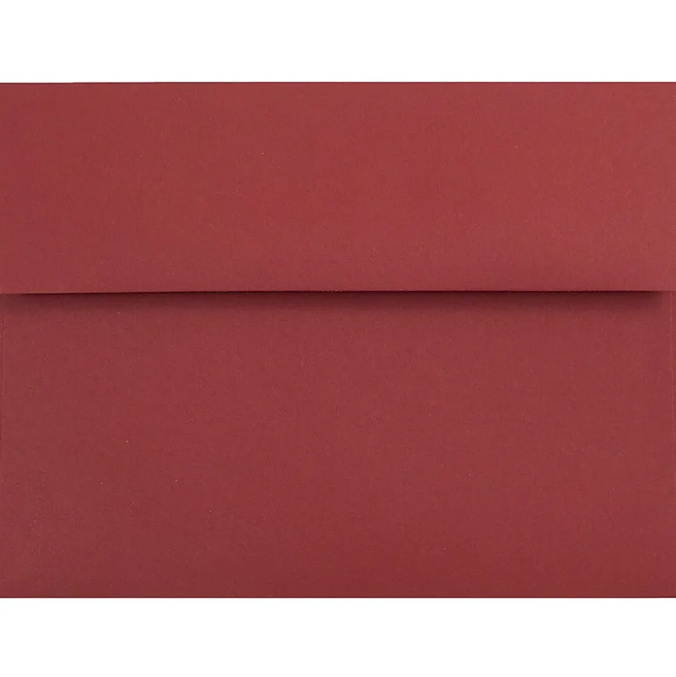 A7 Invitation Envelopes, 5.25 x 7.25, Dark Red, 25/Pack (31511307) | JAM Paper New