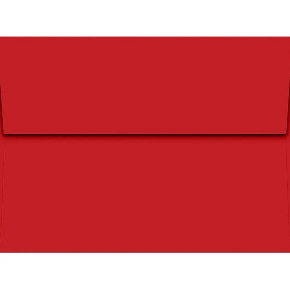 A7 Self Seal Invitation Envelopes, 5 1/4" x 7 1/4", Ruby Red, 50/Pack (4980-204-50) | JAM Paper Outlet