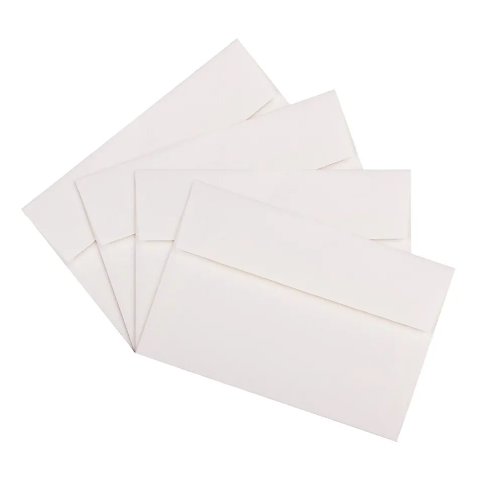 A9 Strathmore Invitation Envelopes, 5.75 x 8.75, Bright White Wove, 25/Pack (31911140) | JAM Paper Best