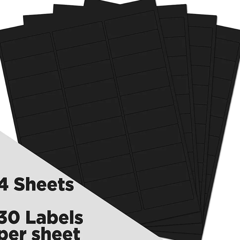 Address Labels, 1" x 2 5/8", , 30 Labels/Sheet, 4 Sheets/Pack (302228592) | JAM Paper Shop