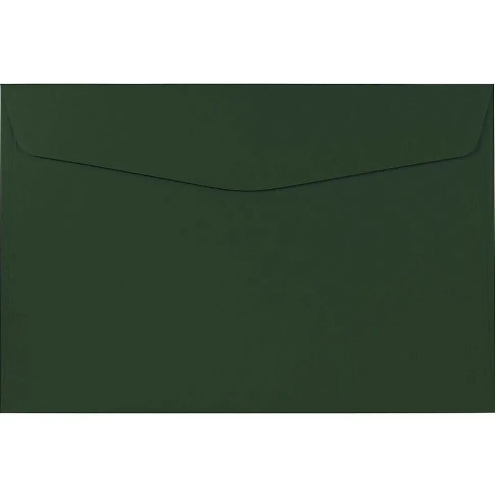 Booklet Envelope, 6" x 9", Dark Green, 50/Pack (263917092I) | JAM Paper Discount