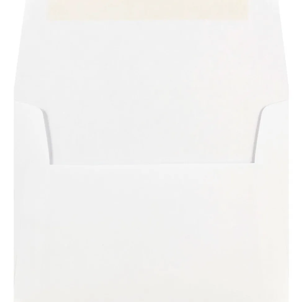Gummed A7 Invitation Envelopes, 7 1/4" x 5 1/4", Regular White, 100/Pack (73767C) | JAM Paper Clearance
