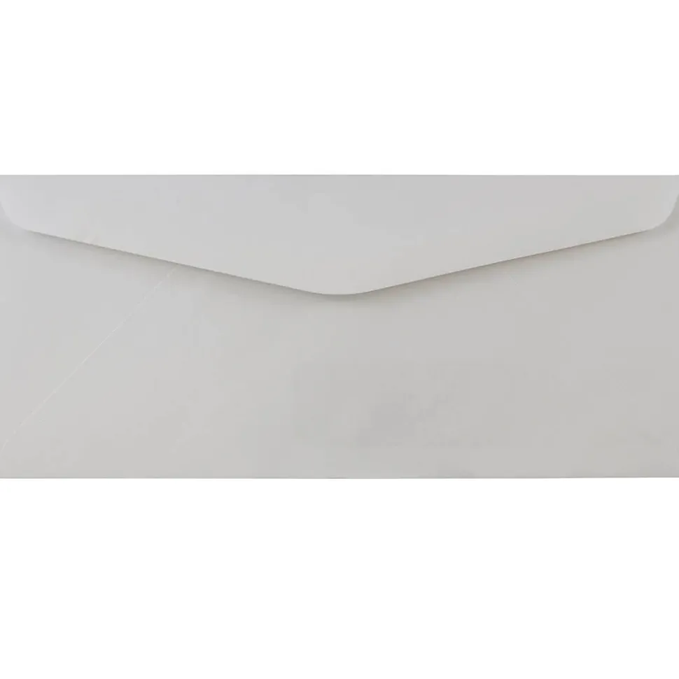 Gummed Window #10 Business Envelopes, 4 1/8" x 9 1/2", Smooth White, 500/Box (1633173C) | JAM Paper Best