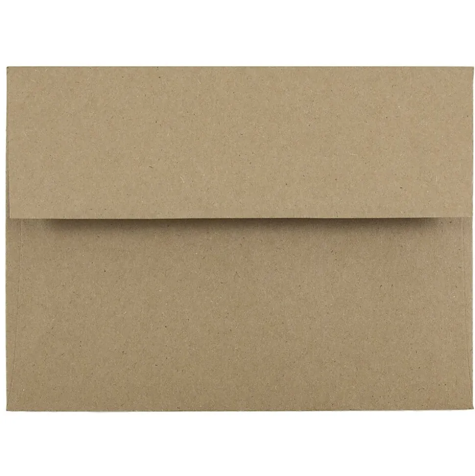 Kraft A6 Invitation Envelopes, 4.75 x 6.5, Brown Kraft Paper Bag, 25/Pack (LEKR650) | JAM Paper Best Sale