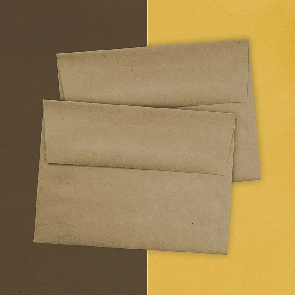 Kraft A6 Invitation Envelopes, 4.75 x 6.5, Brown Kraft Paper Bag, 25/Pack (LEKR650) | JAM Paper Best Sale
