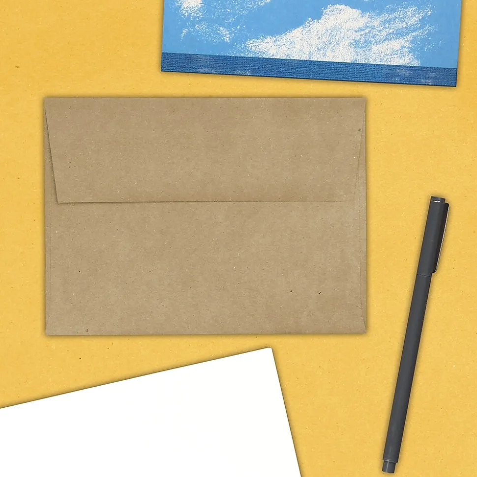 Kraft A6 Invitation Envelopes, 4.75 x 6.5, Brown Kraft Paper Bag, 25/Pack (LEKR650) | JAM Paper Best Sale