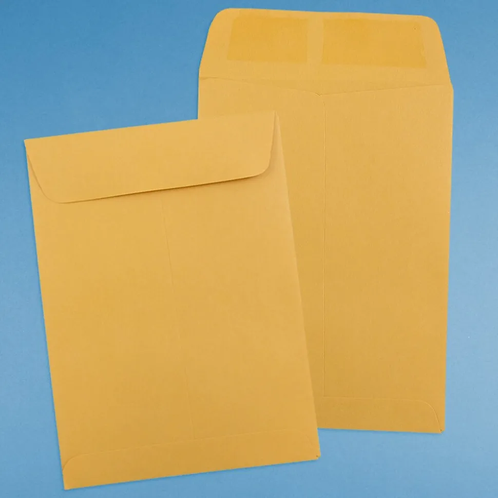Kraft Gummed Catalog Envelope, 5 1/2" x 7 1/2", Brown Kraft, 100/Pack (4101C) | JAM Paper Shop