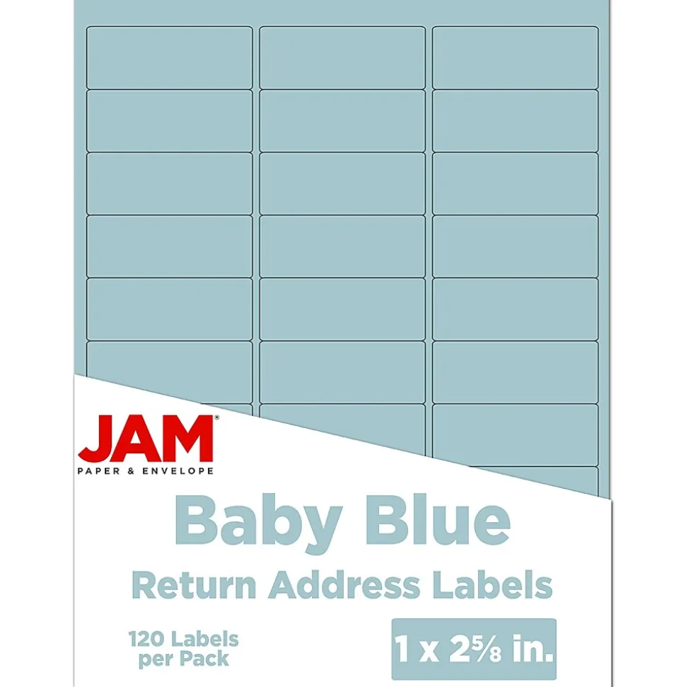 Laser/Inkjet Address Label, 1" x 2 5/8", , 30 Labels/Sheet, 4 Sheets/Pack (4052894) | JAM Paper Cheap