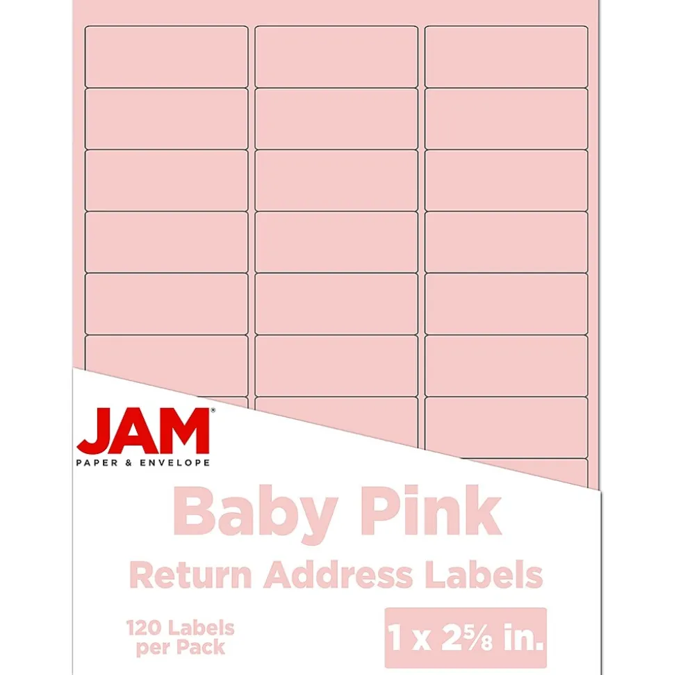 Laser/Inkjet Address Label, 1" x 2 5/8", , 30 Labels/Sheet, 4 Sheets/Pack (4052895) | JAM Paper Cheap