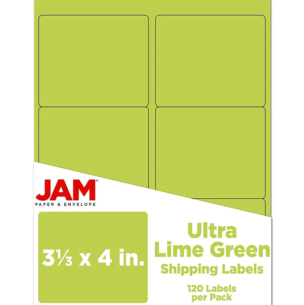 Laser/Inkjet Address Label, 4" x 3 3/8", , 6 Labels/Sheet, 12 Sheets/Pack (302725780) | JAM Paper Flash Sale