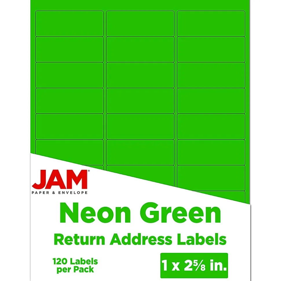 Laser/Inkjet Address Labels, 1" x 2 5/8", , 30 Labels/Sheet, 4 Sheets/Pack (3543284) | JAM Paper Store