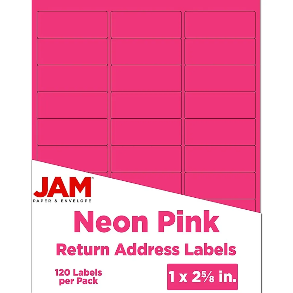 Laser/Inkjet Address Labels, 1 x 2 5/8, , 30 Labels/Sheet, 4 Sheets/Pack (354328011) | JAM Paper Outlet