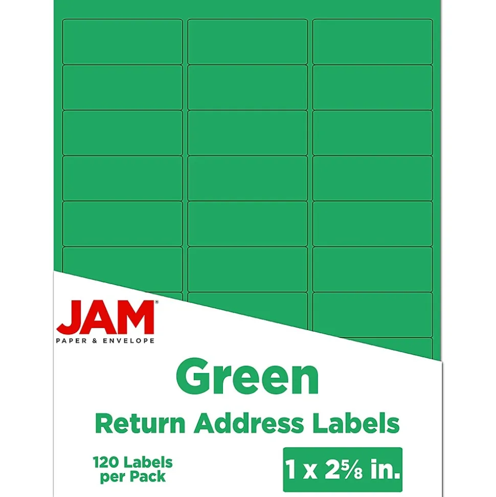 Laser/Inkjet Mailing Address Label, 1" x 2 5/8", , 30 Labels/Sheet, 4 Sheets/Pack (302725772) | JAM Paper New