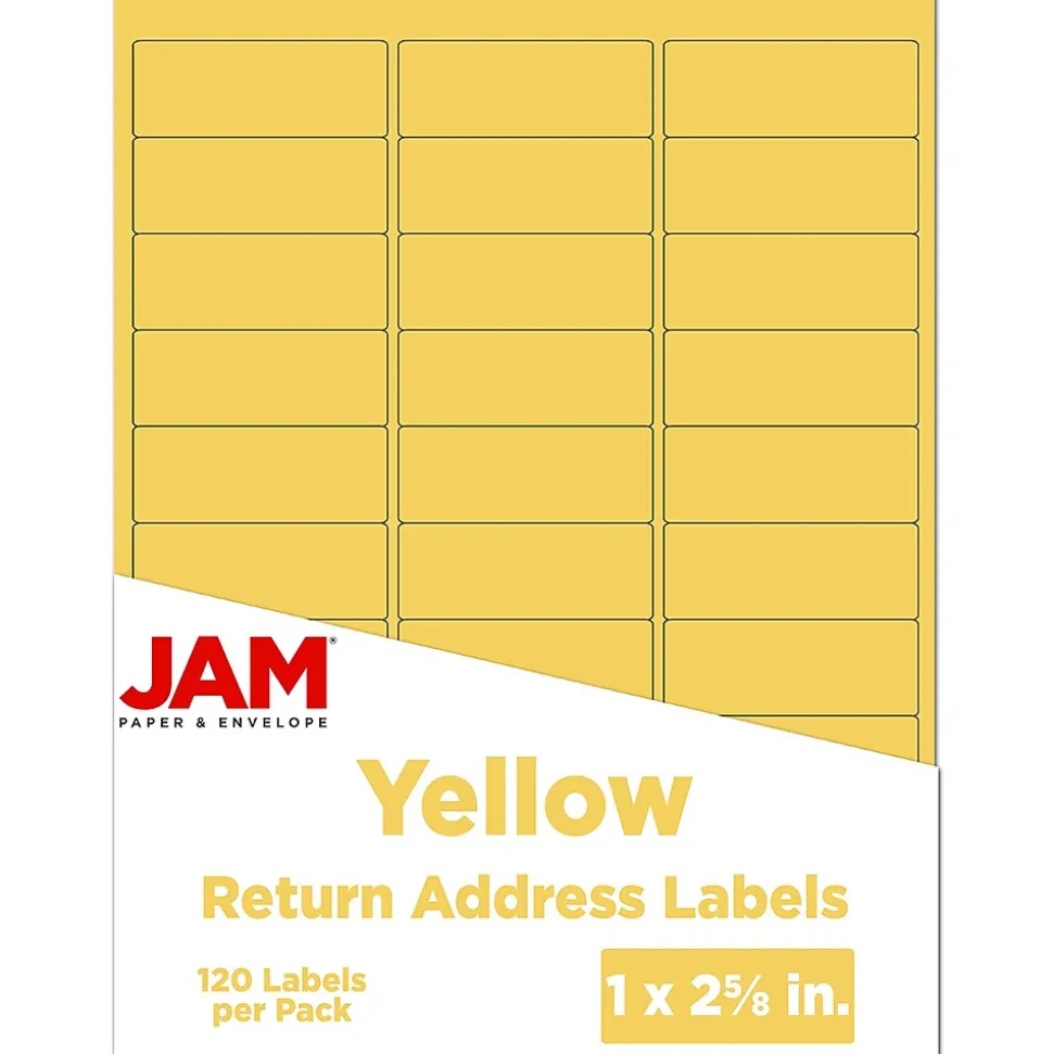 Laser/Inkjet Mailing Address Label, 1" x 2 5/8", , 30 Labels/Sheet, 4 Sheets/Pack (302725801) | JAM Paper Store
