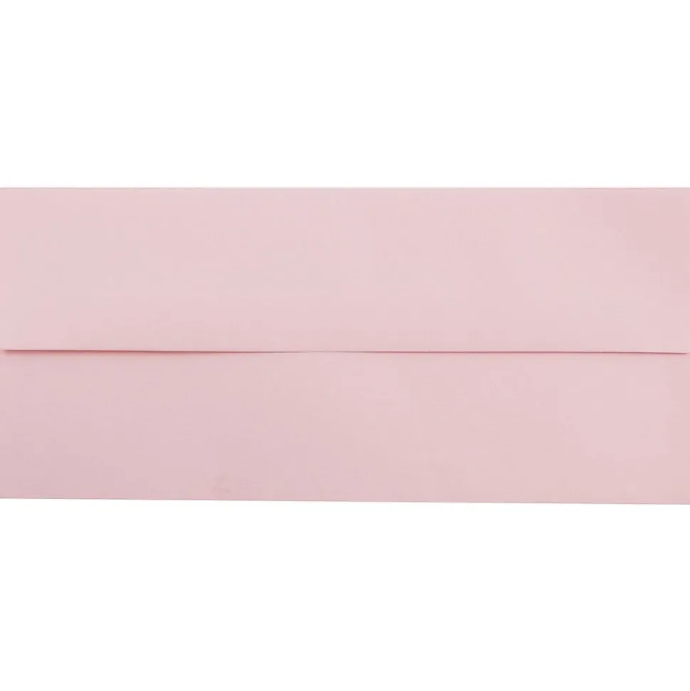 Open End #10 Business Envelope, 4 1/8" x 9 1/2", Baby Pink, 50/Pack (2155777I) | JAM Paper Online