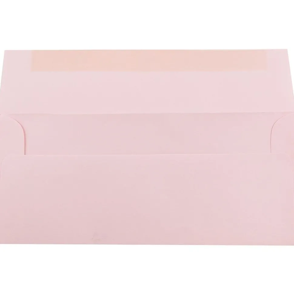 Open End #10 Business Envelope, 4 1/8" x 9 1/2", Baby Pink, 50/Pack (2155777I) | JAM Paper Online