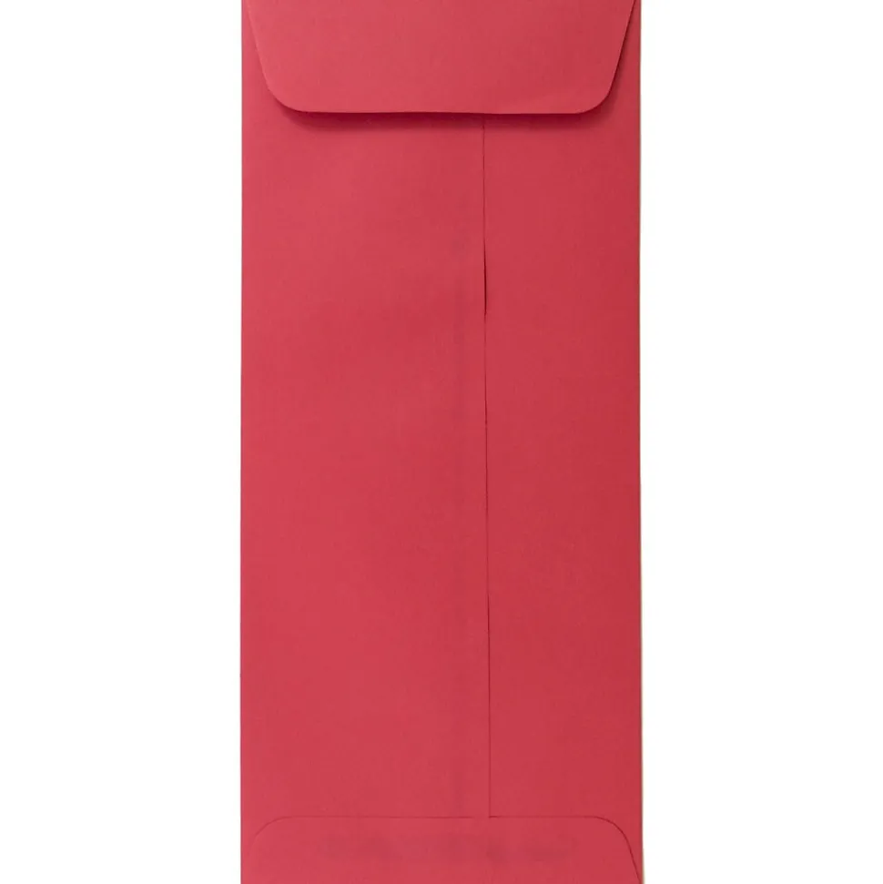 Open End #10 Currency Envelope, 4 1/8" x 9 1/2", Red, 50/Pack (25048I) | JAM Paper Shop
