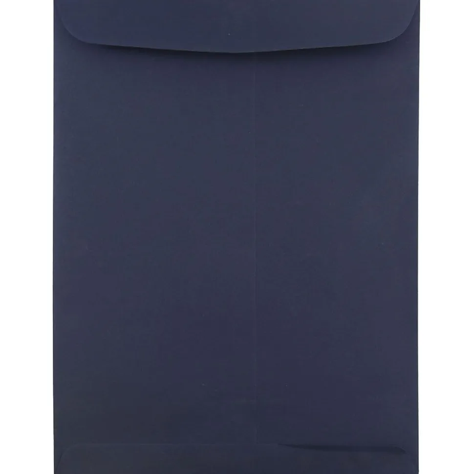 Open End Catalog Envelope, 9" x 12", Navy Blue, 50/Pack (51287431I) | JAM Paper Store