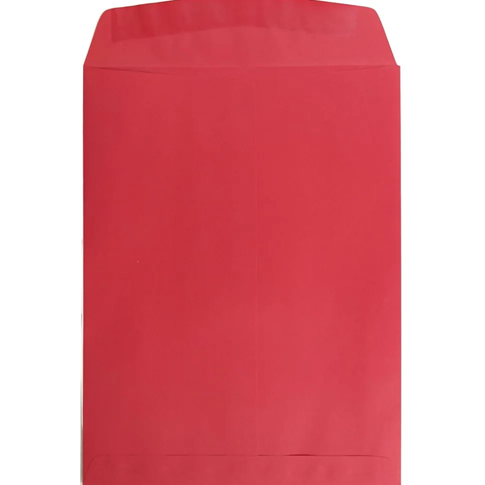 Open End Catalog Envelope, 9" x 12", Red, 100/Box (80329) | JAM Paper Cheap