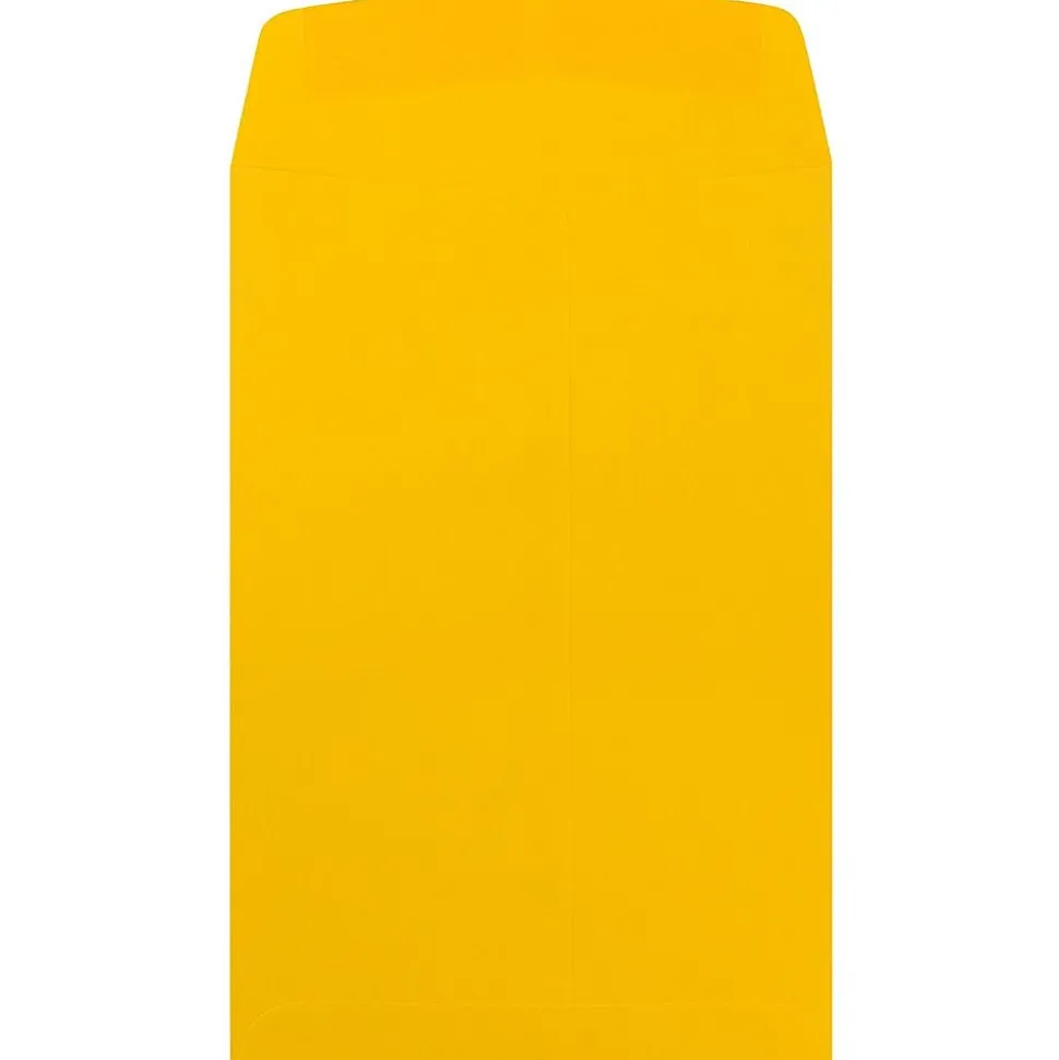 Open End Catalog Envelope, 6" x 9", Yellow, 100/Pack (212815443F) | JAM Paper Discount