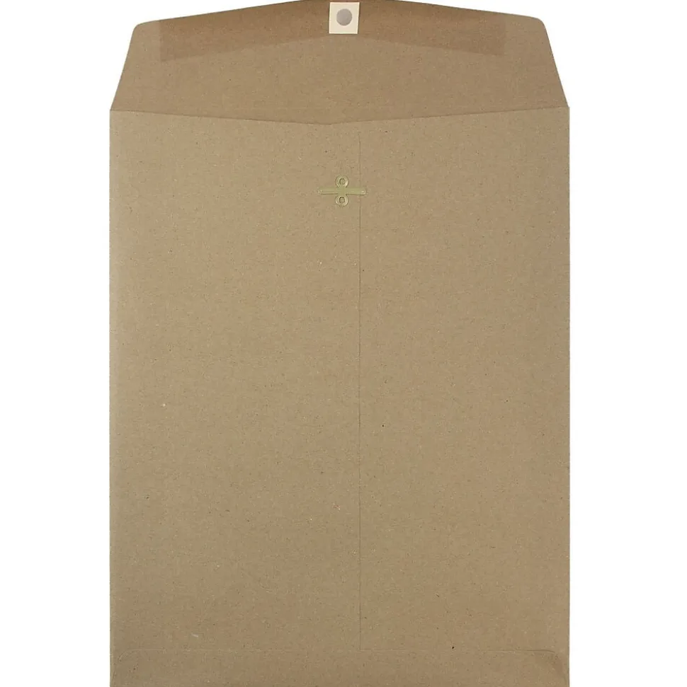 Open End Catalog Envelopes with Clasp Closure, 10" x 13", Brown Kraft, 10/Pack (563120854D) | JAM Paper Online