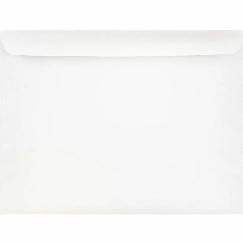 Open End Commercial Booklet Envelopes, Peel & Press, 9" x 12", White, 250/Pack (13751J) | JAM Paper Online