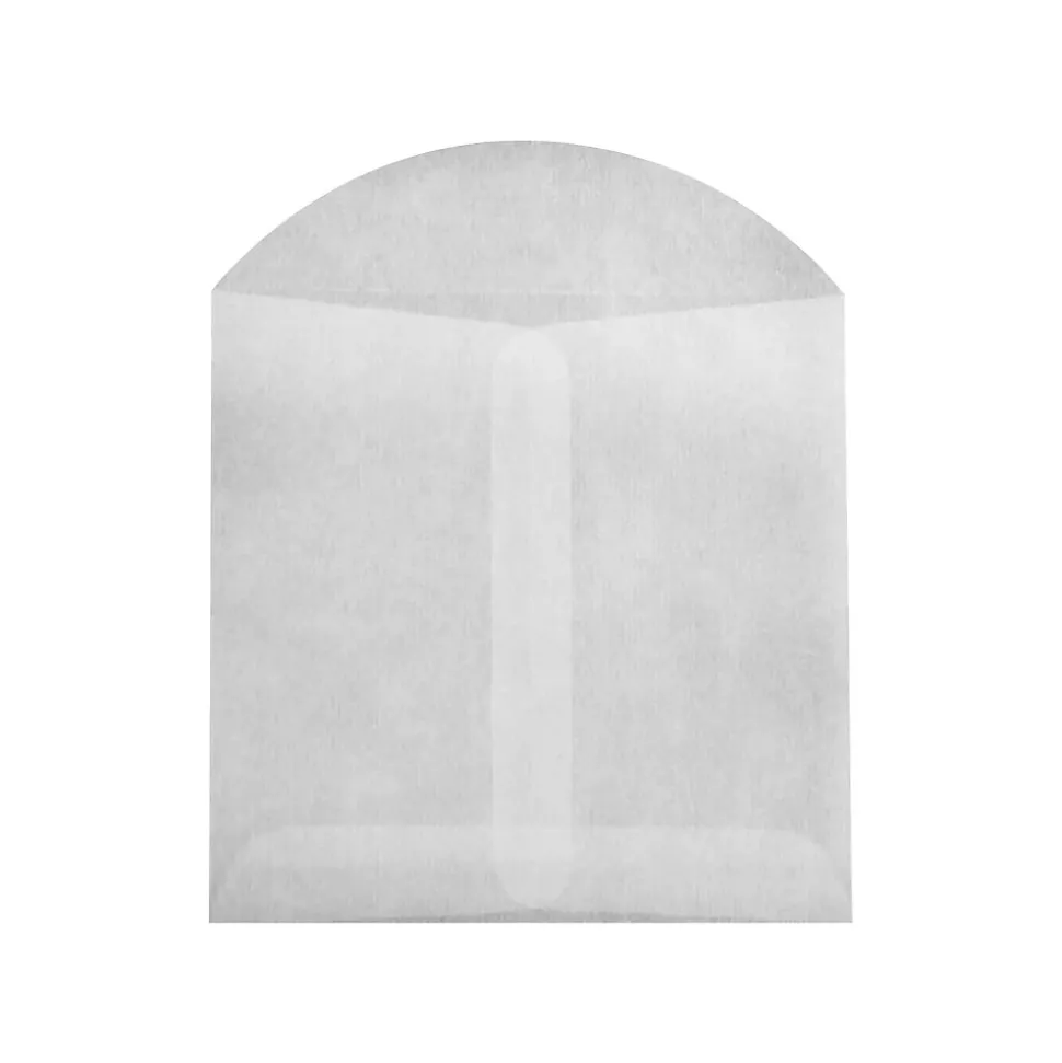 Open End Envelopes, 3 3/4 x 4 3/4, Glassine, 50/Pack (GLASS-25-50) | JAM Paper Store