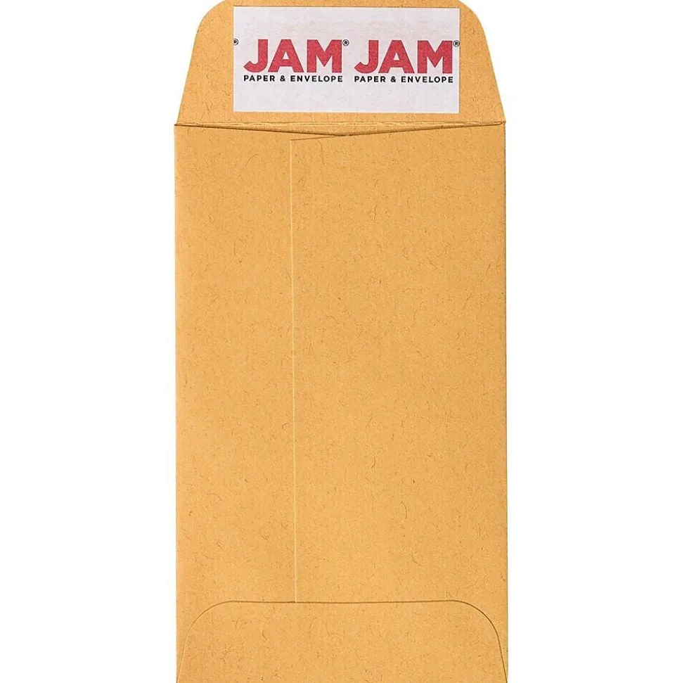 Peel & Seal Closure, Coin Envelopes, Brown Kraft Manila, 2.5" x 4.25", 100/Box (400238460D) | JAM Paper Hot