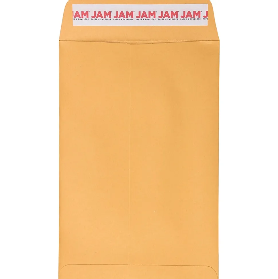 Peel and Seal Kraft Open End Catalog Envelope, 6" x 9", Brown, 500/Pack (13034199C) | JAM Paper Cheap