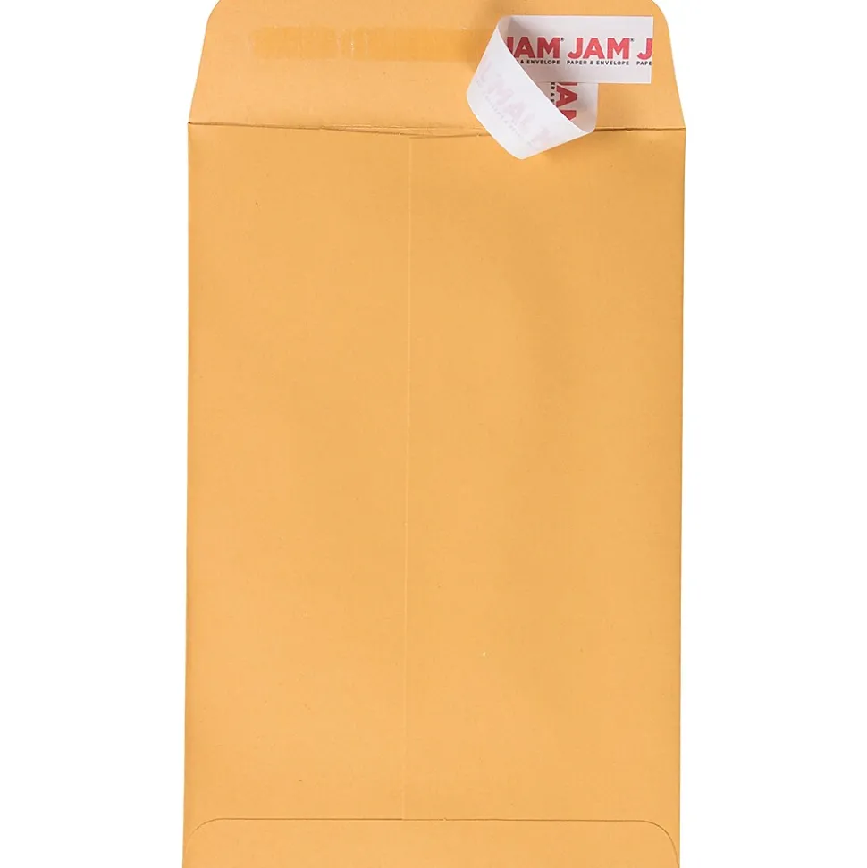 Peel and Seal Kraft Open End Catalog Envelope, 6" x 9", Brown, 500/Pack (13034199C) | JAM Paper Cheap