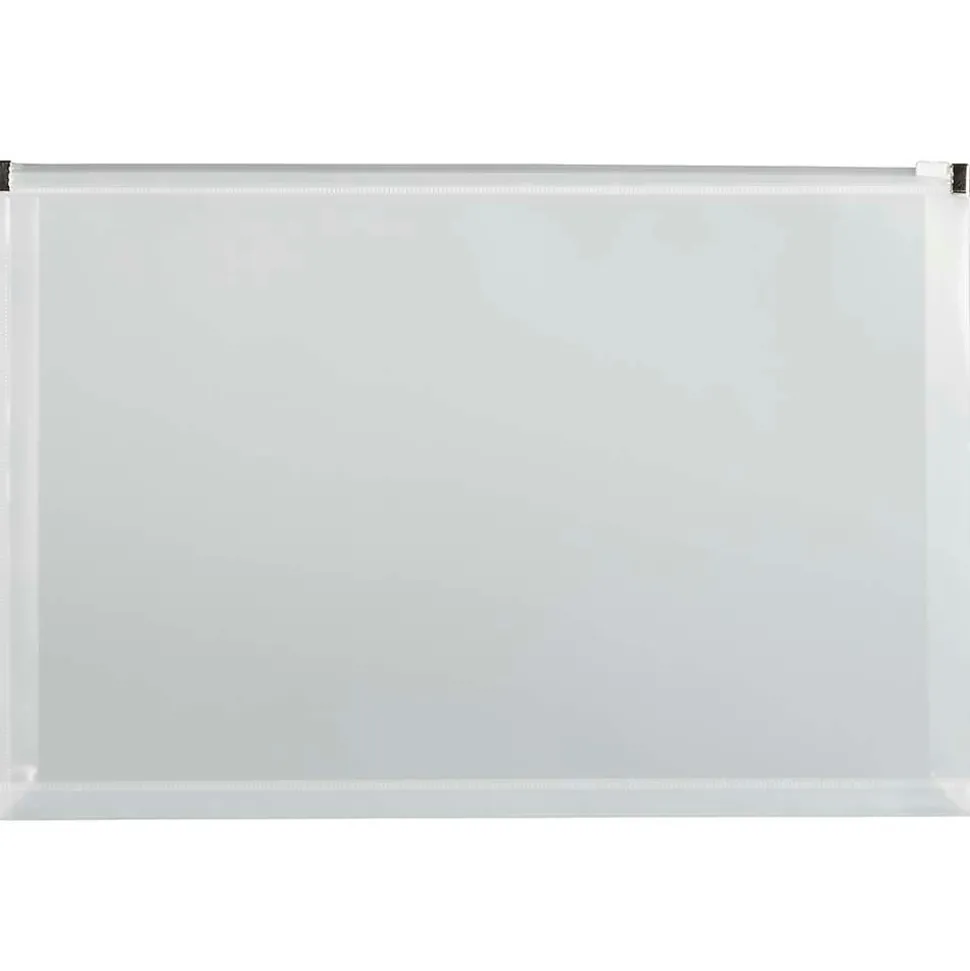 Plastic Envelopes with Zip Closure, Legal Booklet, 9.5 x 14.5, Clear, 12/Pack (219Z1CL) | JAM Paper Best