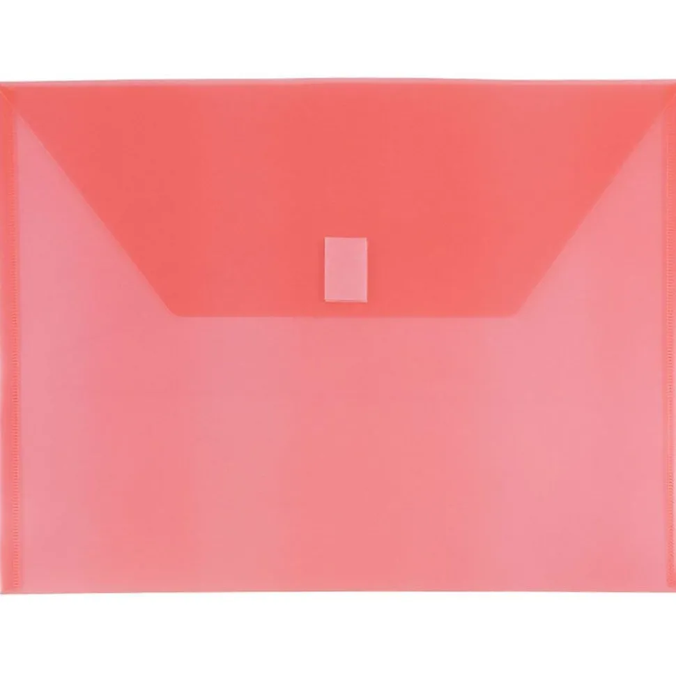 Plastic File Pocket, Letter Size, Assorted, 6/Pack (218V0ASSRT) | JAM Paper Sale